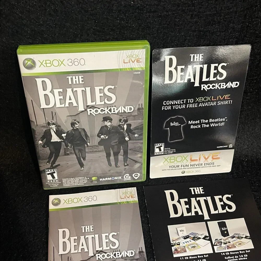 The Beatles: Rock Band (Microsoft Xbox 360, 2009) Complete CIB With Extras